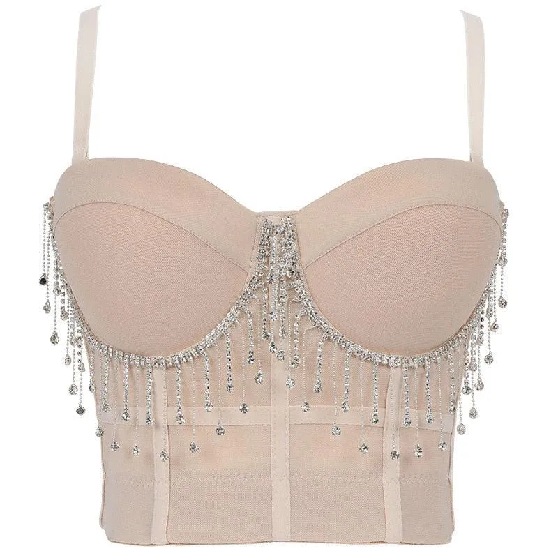 Corset Basics Tank Top Push Up Corset Crop Top 