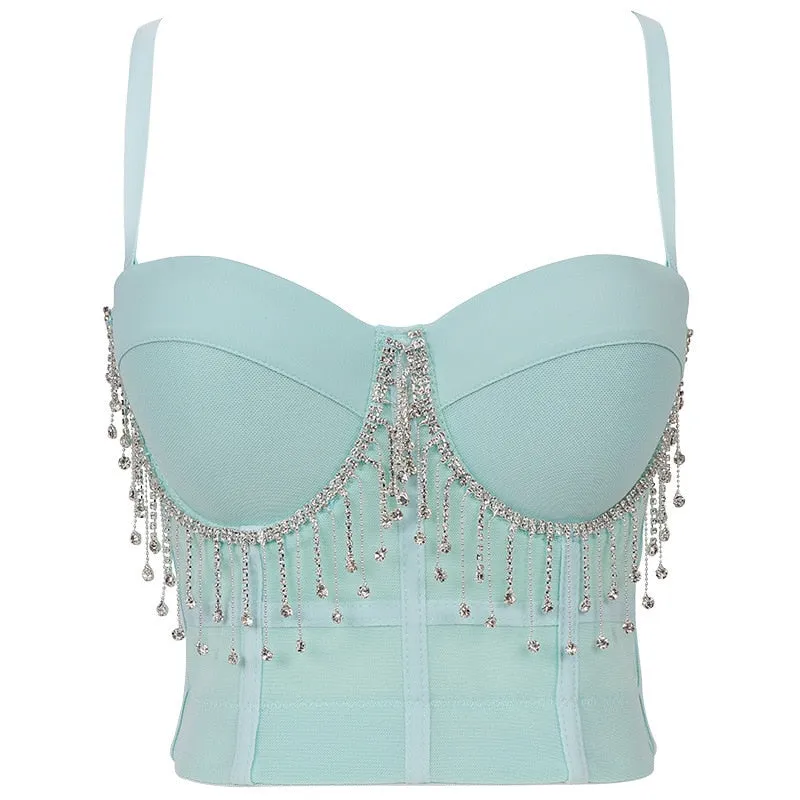 Corset Basics Tank Top Push Up Corset Crop Top 