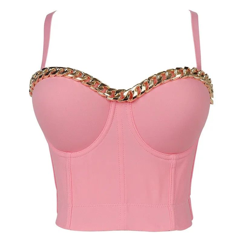 Corset Basics Tank Top Push Up Corset Crop Top 