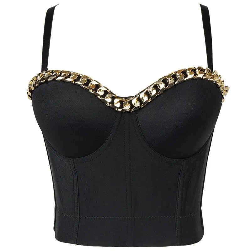 Corset Basics Tank Top Push Up Corset Crop Top 