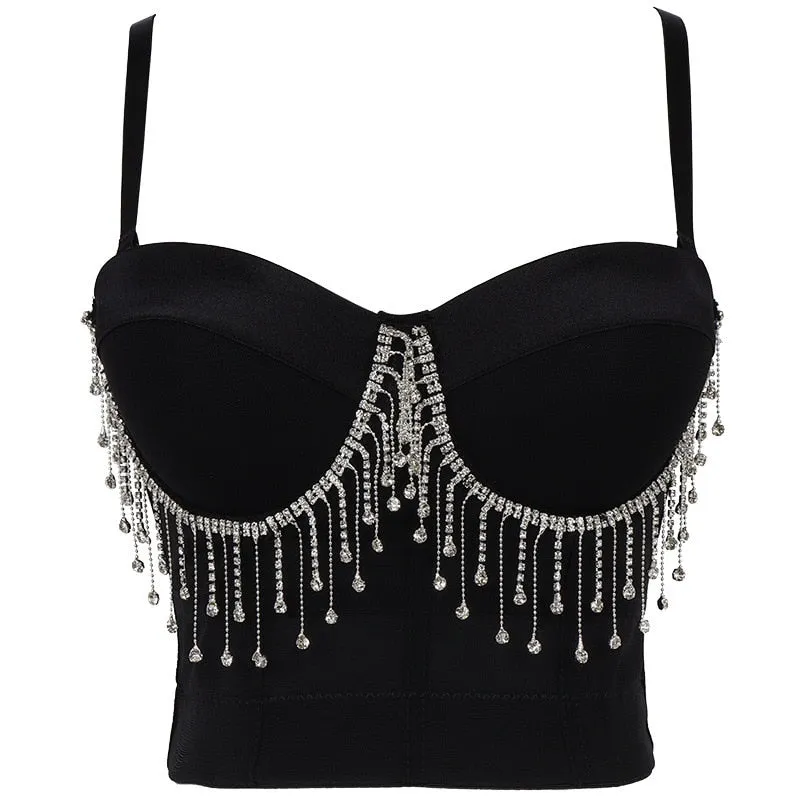 Corset Basics Tank Top Push Up Corset Crop Top 