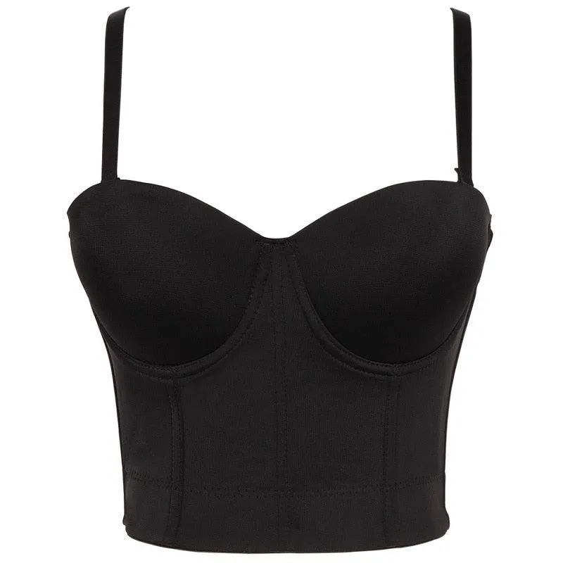 Corset Basics Tank Top Push Up Corset Crop Top 