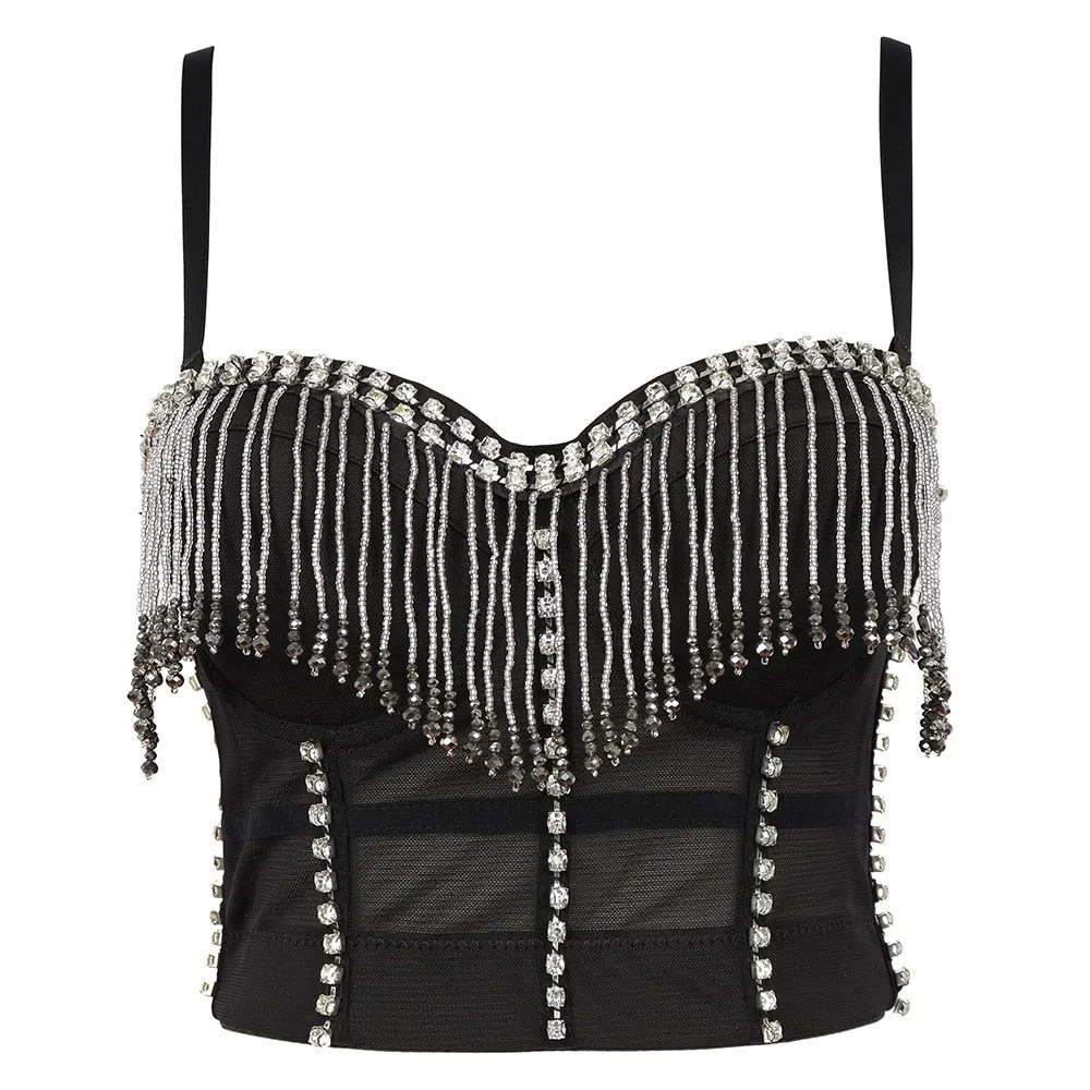 Corset Basics Tank Top Push Up Corset Crop Top 