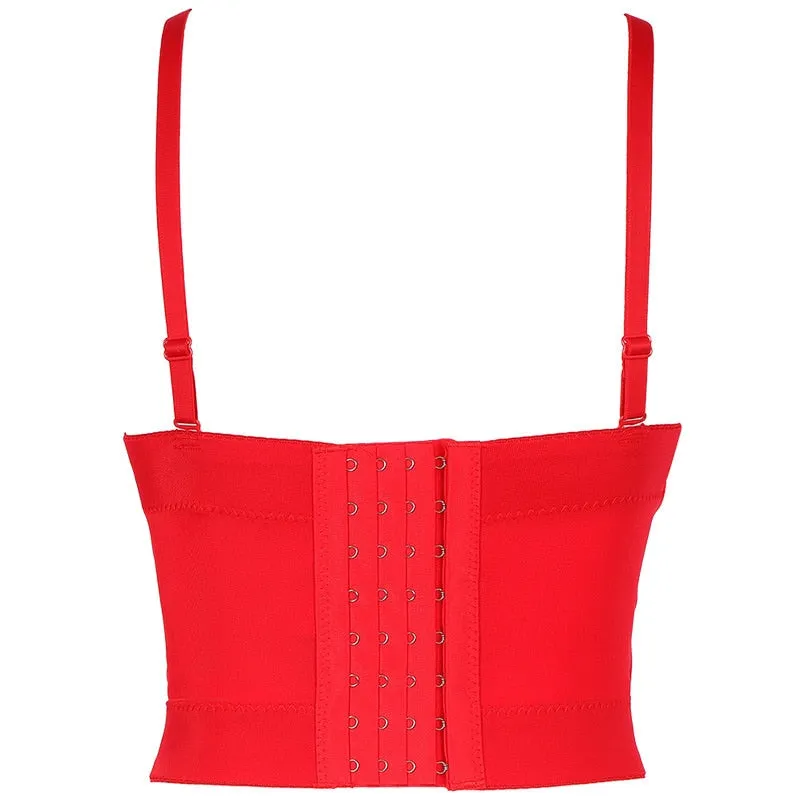 Corset Basics Tank Top Push Up Corset Crop Top 