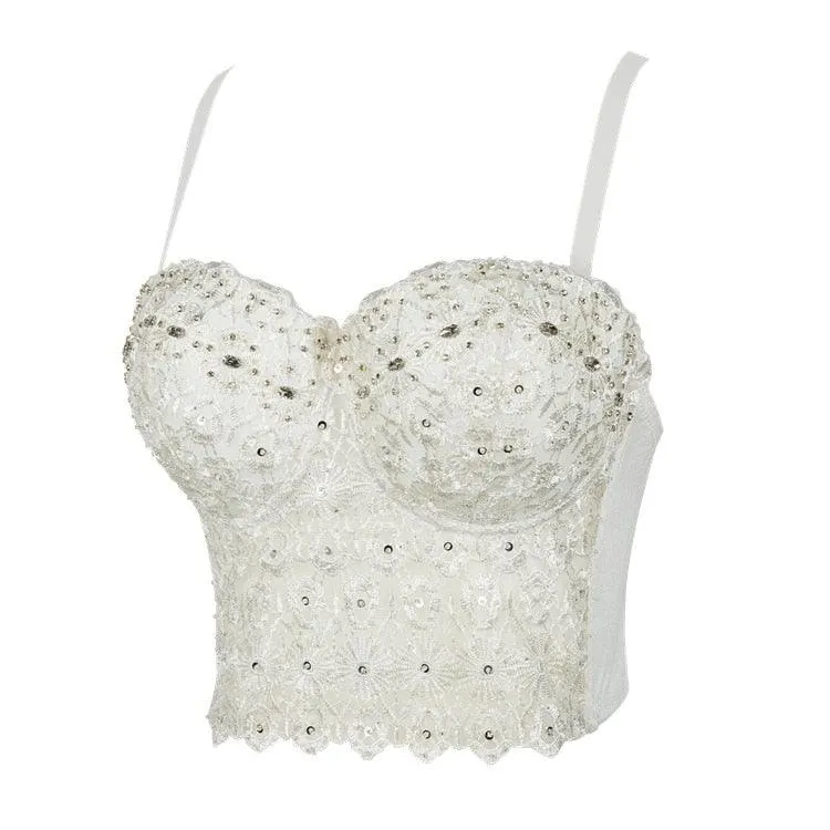 Corset Basics Tank Top Push Up Corset Crop Top 