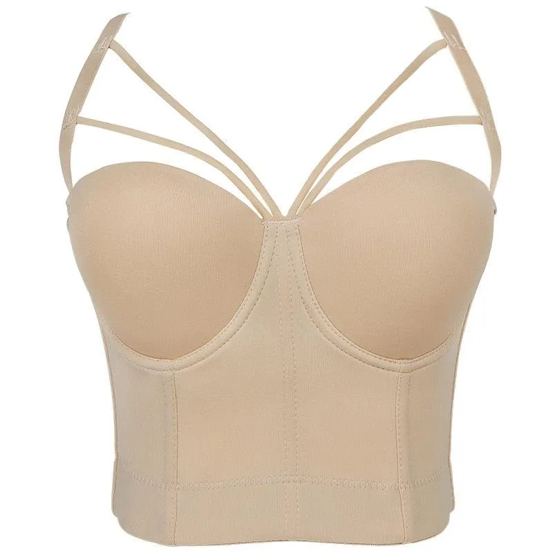 Corset Basics Tank Top Push Up Corset Crop Top 