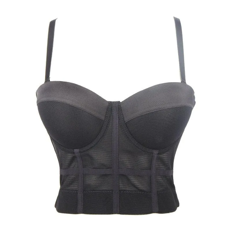 Corset Basics Tank Top Push Up Corset Crop Top 
