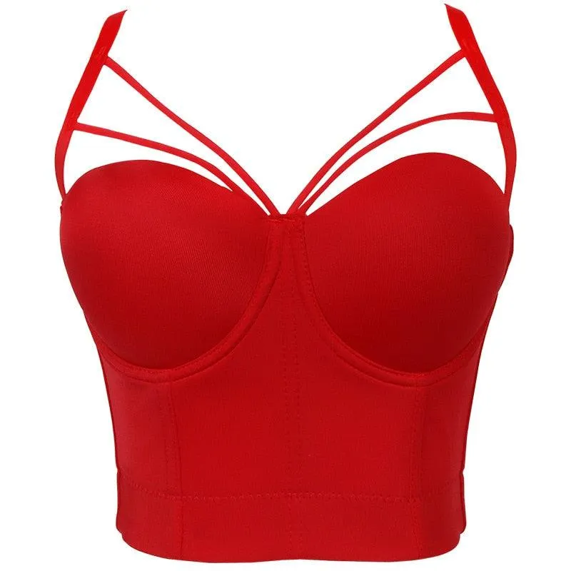 Corset Basics Tank Top Push Up Corset Crop Top 
