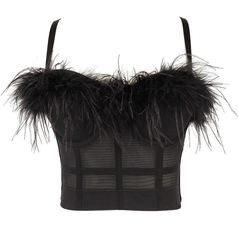 Corset Basics Tank Top Push Up Corset Crop Top 