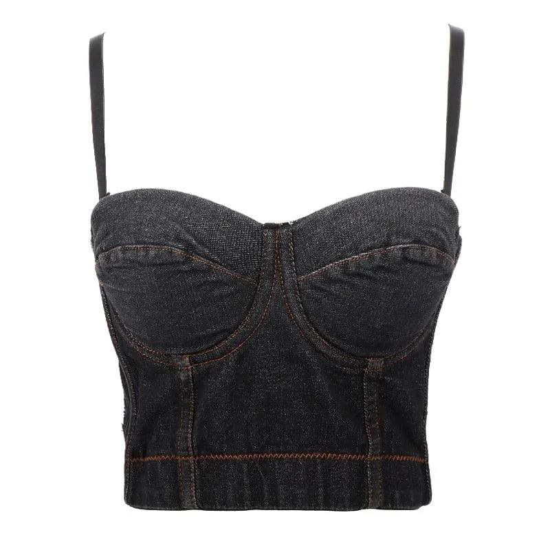 Corset Basics Tank Top Push Up Corset Crop Top 