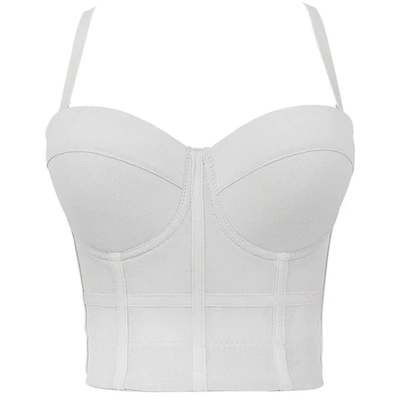 Corset Basics Tank Top Push Up Corset Crop Top 