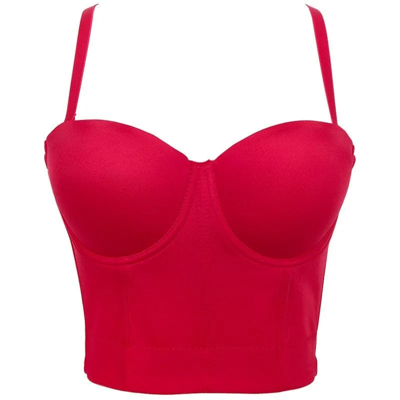 Corset Basics Tank Top Push Up Corset Crop Top 