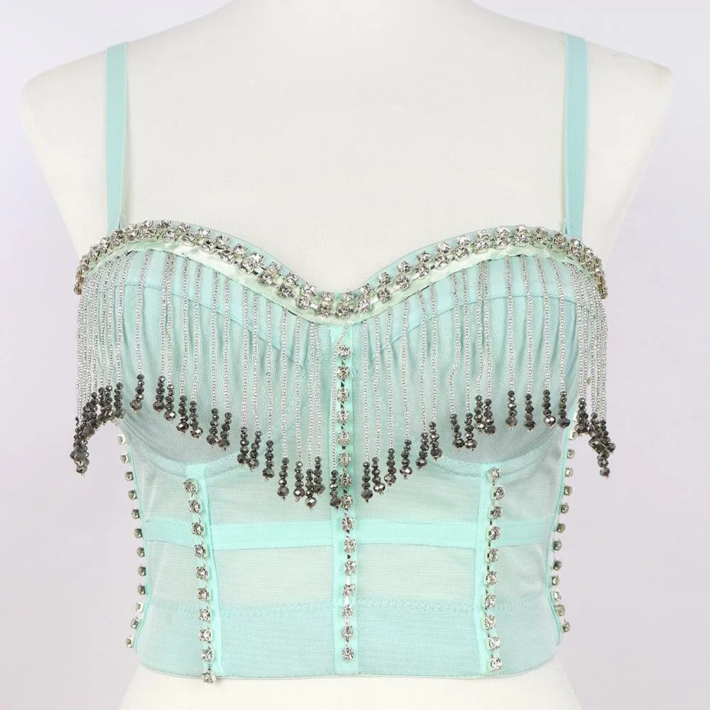 Corset Basics Tank Top Push Up Corset Crop Top 