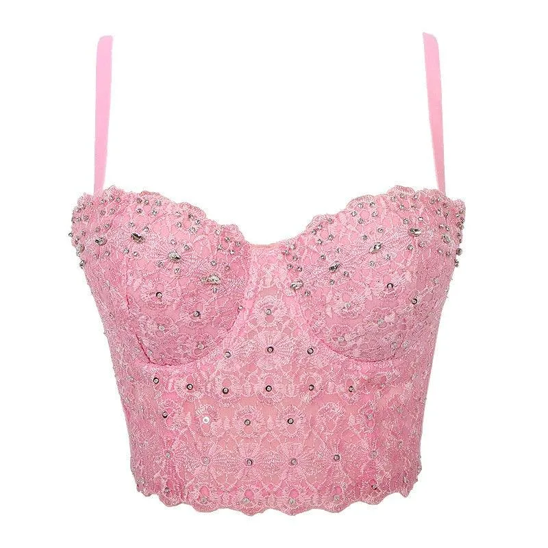 Corset Basics Tank Top Push Up Corset Crop Top 