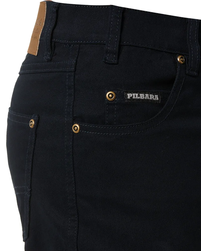 Cotton Stretch Jeans - Ink