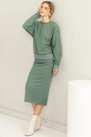 Cozy Office Midi Skirt
