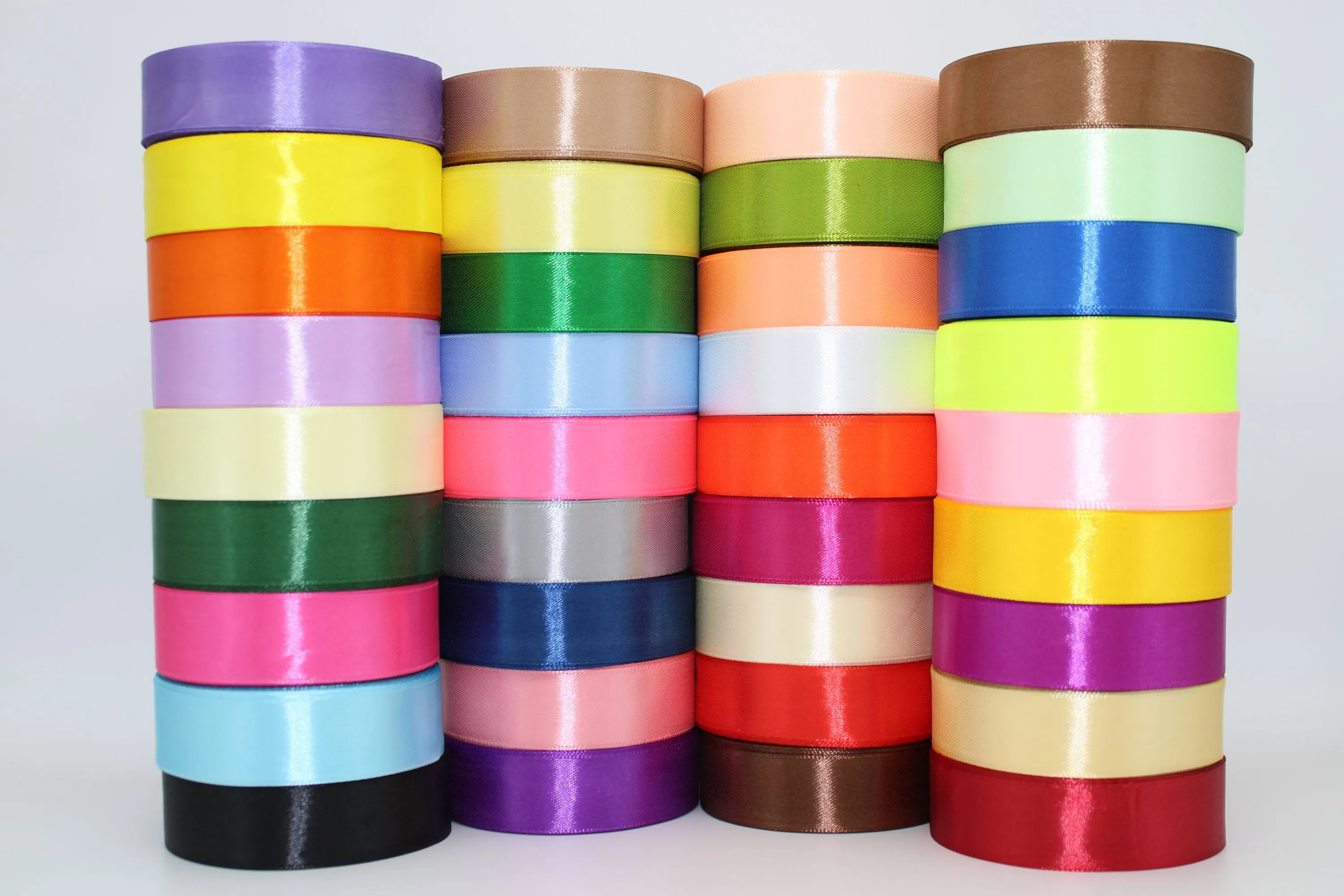 Cream, single face Ribbon available in 15, 20, 25, 40, and 50 mm for Ribbon Skirts, Shirts, Crafts, Weddings and gifts