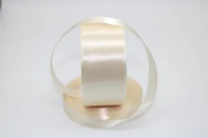 Cream, single face Ribbon available in 15, 20, 25, 40, and 50 mm for Ribbon Skirts, Shirts, Crafts, Weddings and gifts