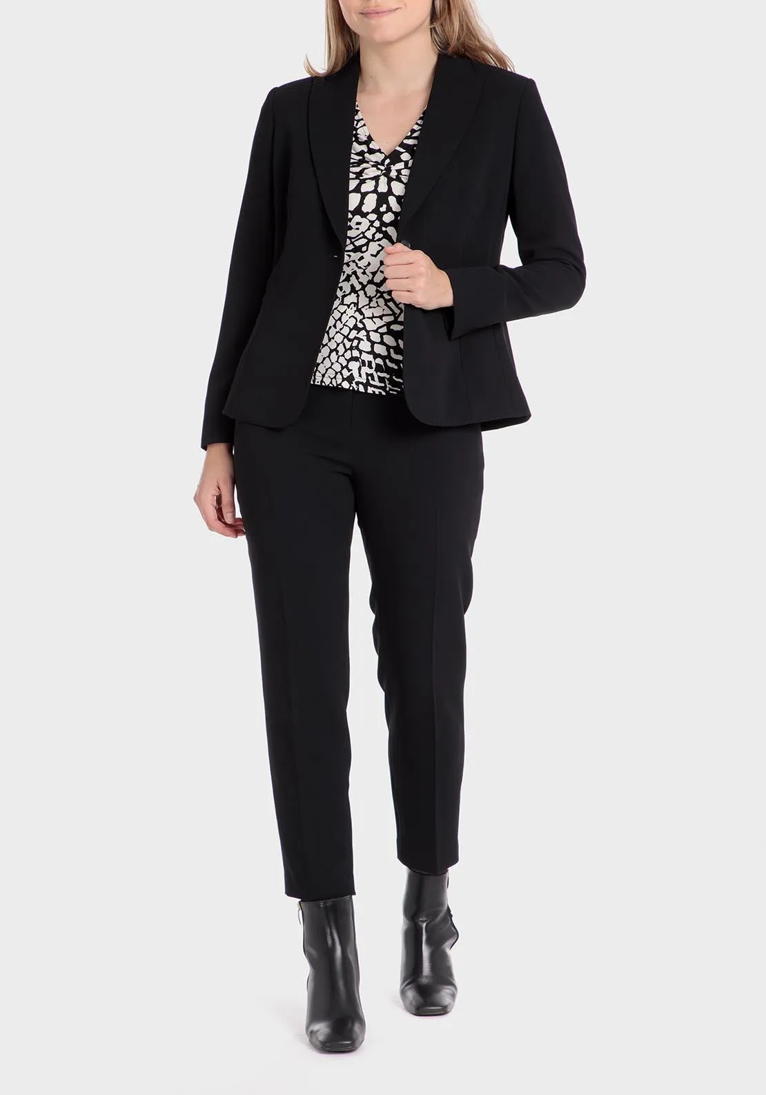Crepe blazer - Black