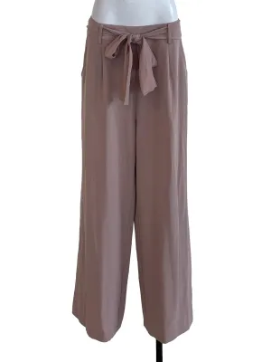 Crepe Pink Straight Pants