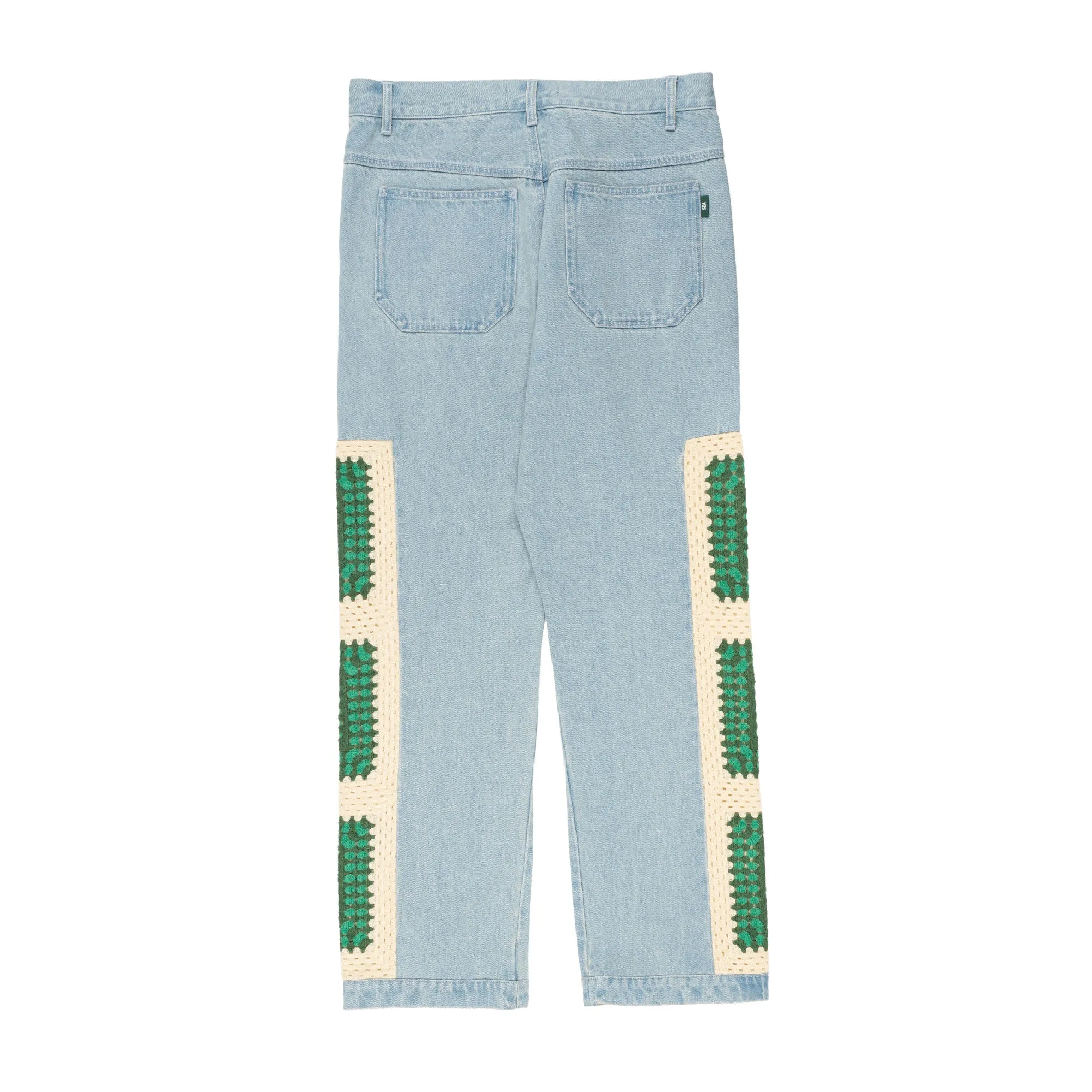 Crochetknit x Denim Pants Beige WDS-O-FAL-24-Q1-PT-05
