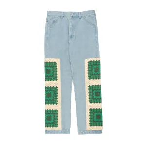 Crochetknit x Denim Pants Beige WDS-O-FAL-24-Q1-PT-05