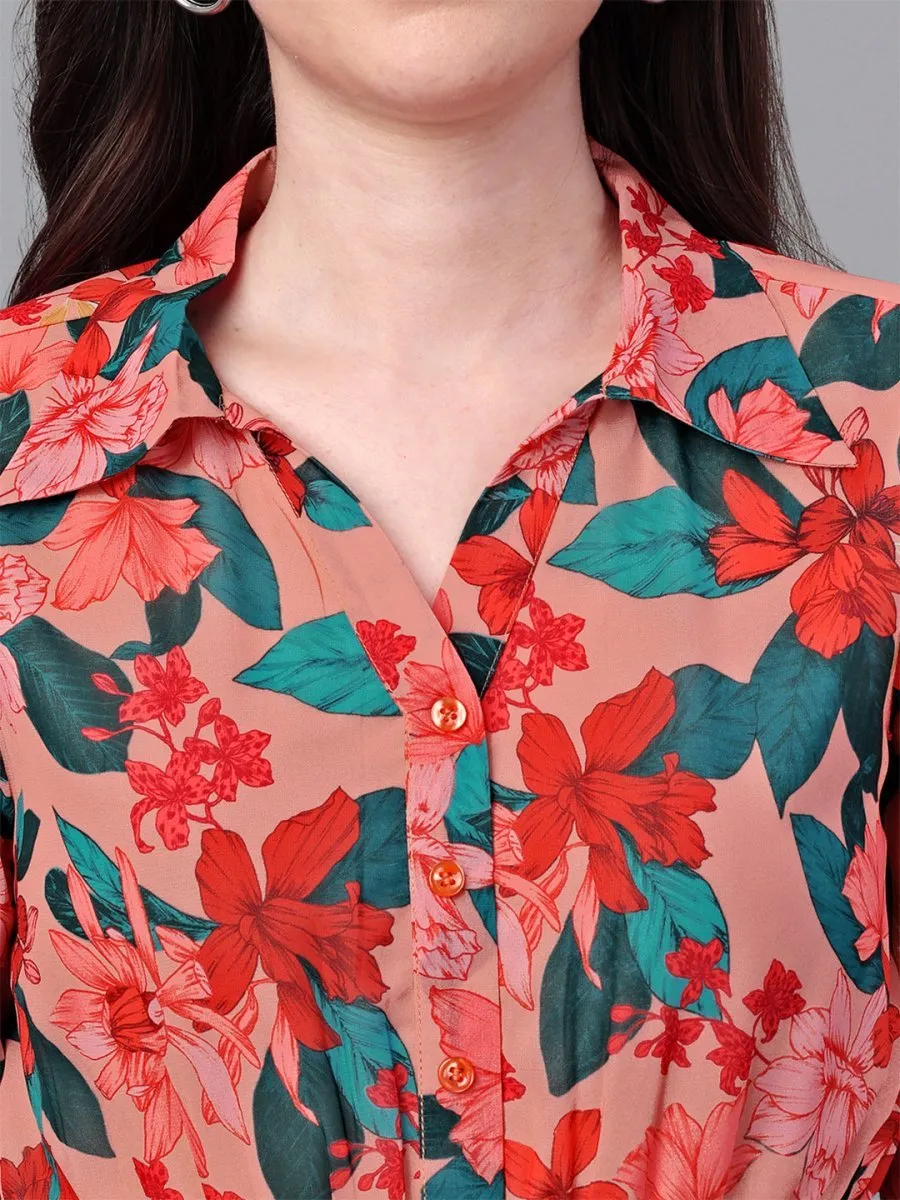 crop tops for Women western wear red