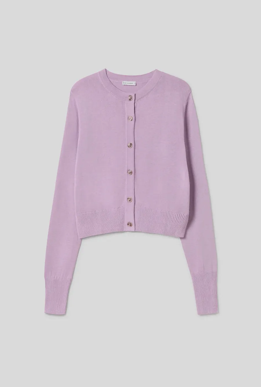 Cropped Cardigan. Lilac