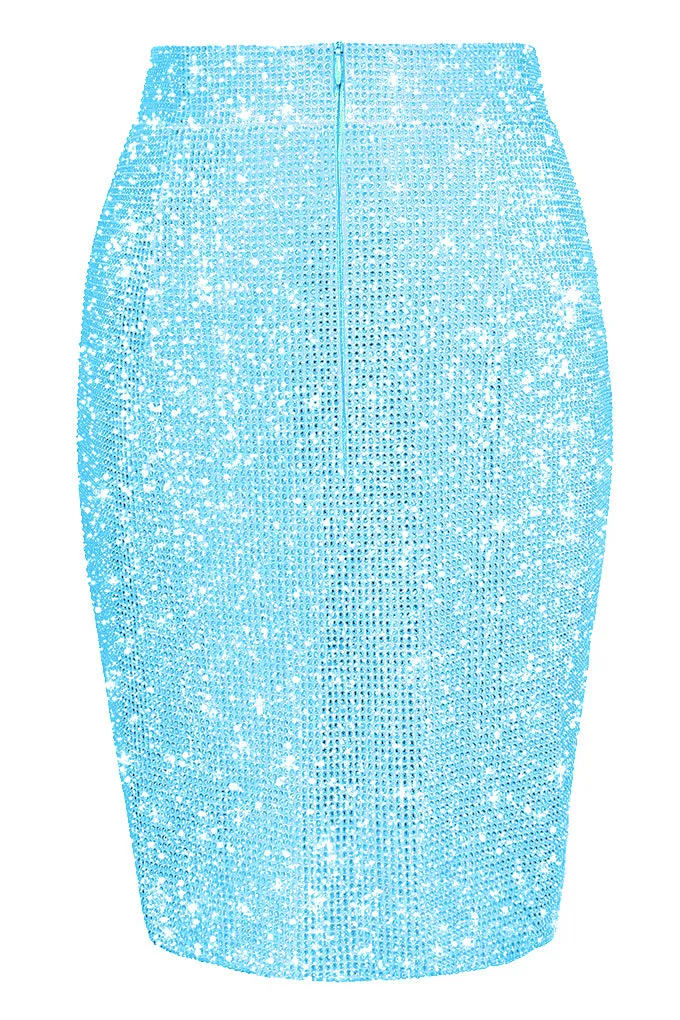 Crystal midi skirt