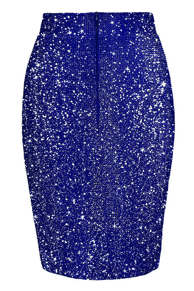 Crystal midi skirt