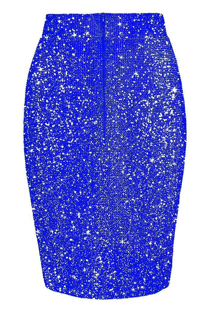 Crystal midi skirt