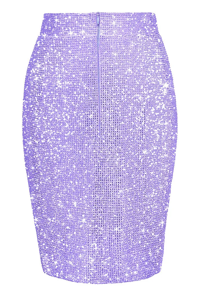 Crystal midi skirt