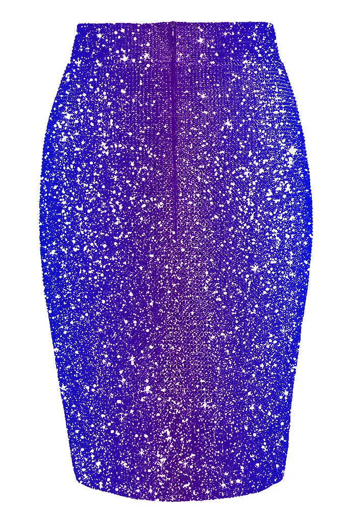 Crystal midi skirt