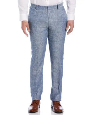 Delave Linen Flat Front Pant