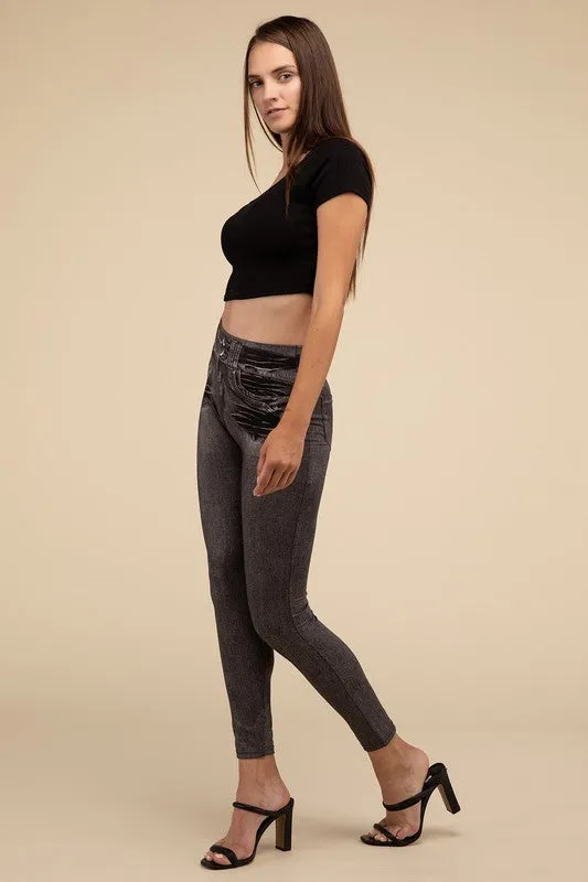 Denim Leggings S-3XL