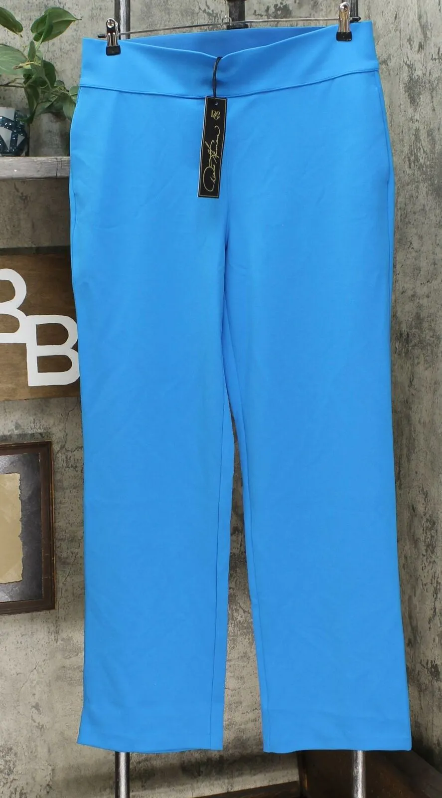 DG2 by Diane Gilman Women's Tall Wrinkle Resistant Stretch Crepe Pull On Trousers