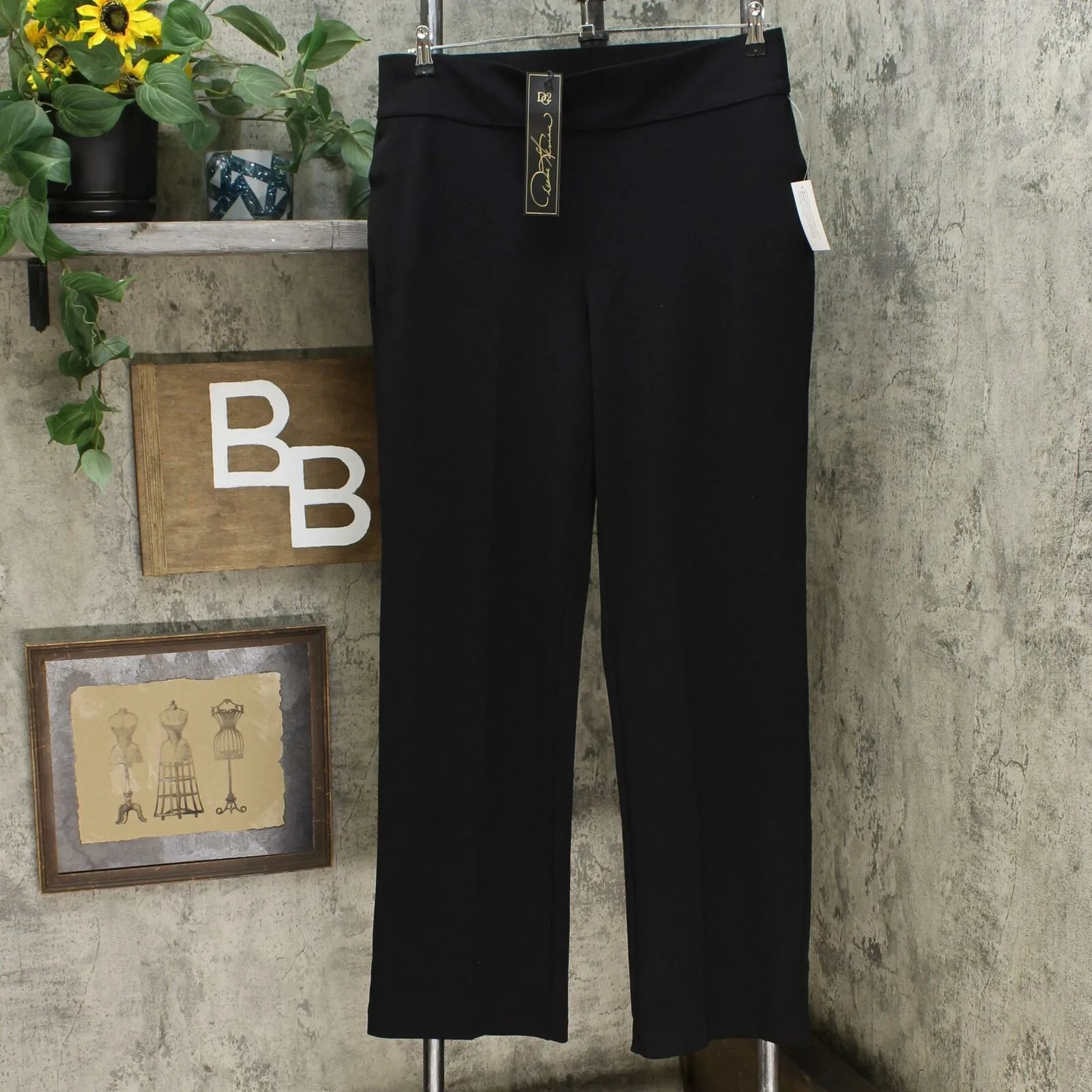 DG2 by Diane Gilman Women's Tall Wrinkle Resistant Stretch Crepe Pull On Trousers