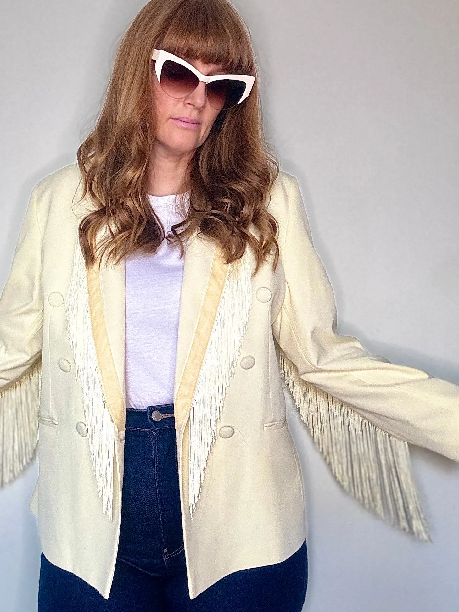 Dolly Blazer in Vanilla Shake