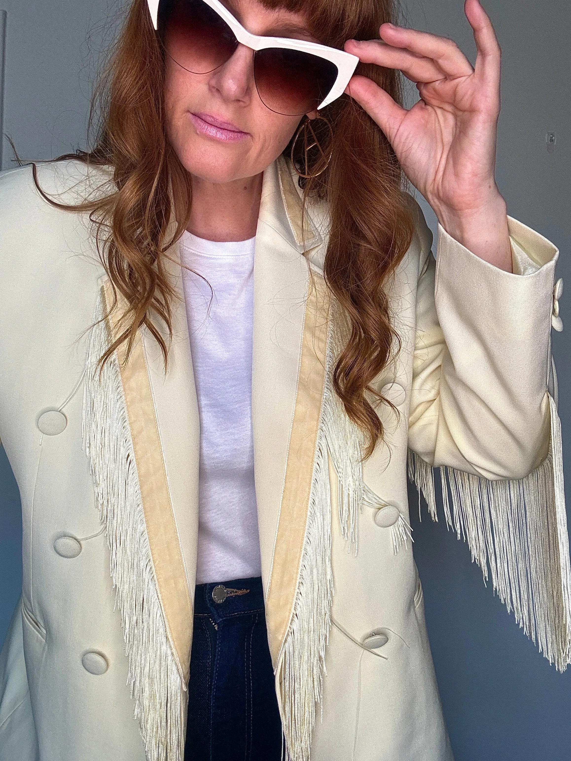Dolly Blazer in Vanilla Shake
