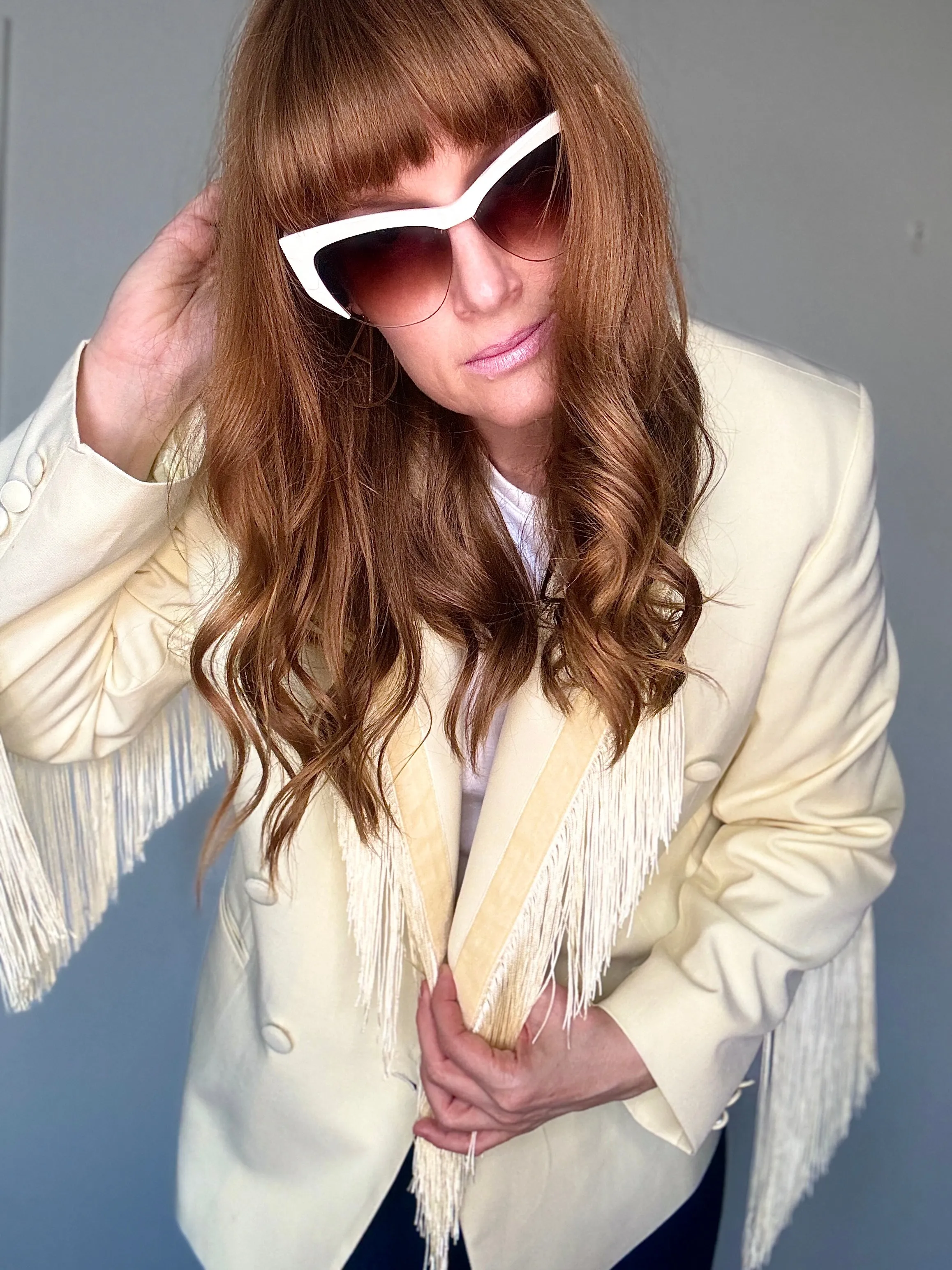 Dolly Blazer in Vanilla Shake