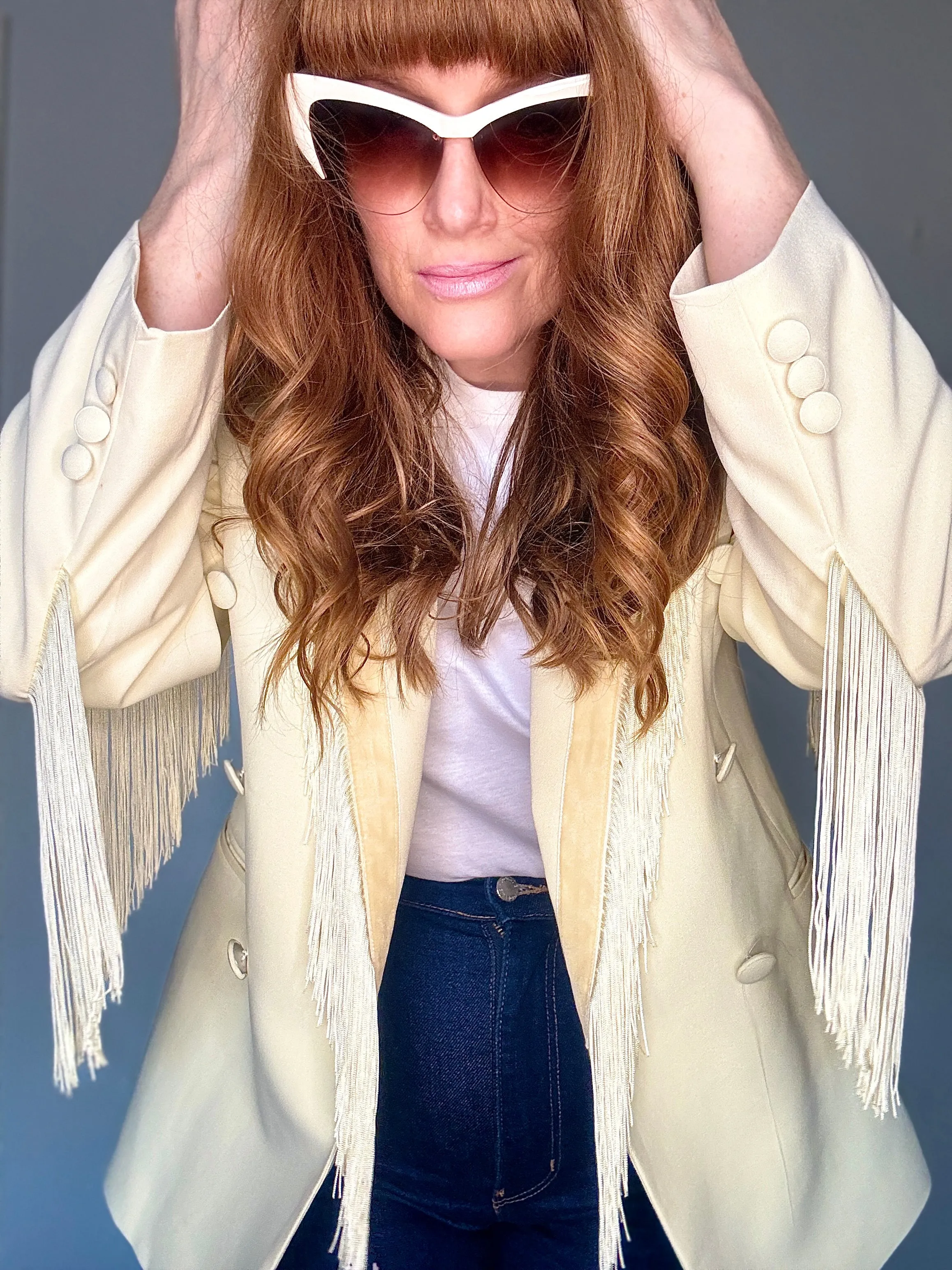 Dolly Blazer in Vanilla Shake
