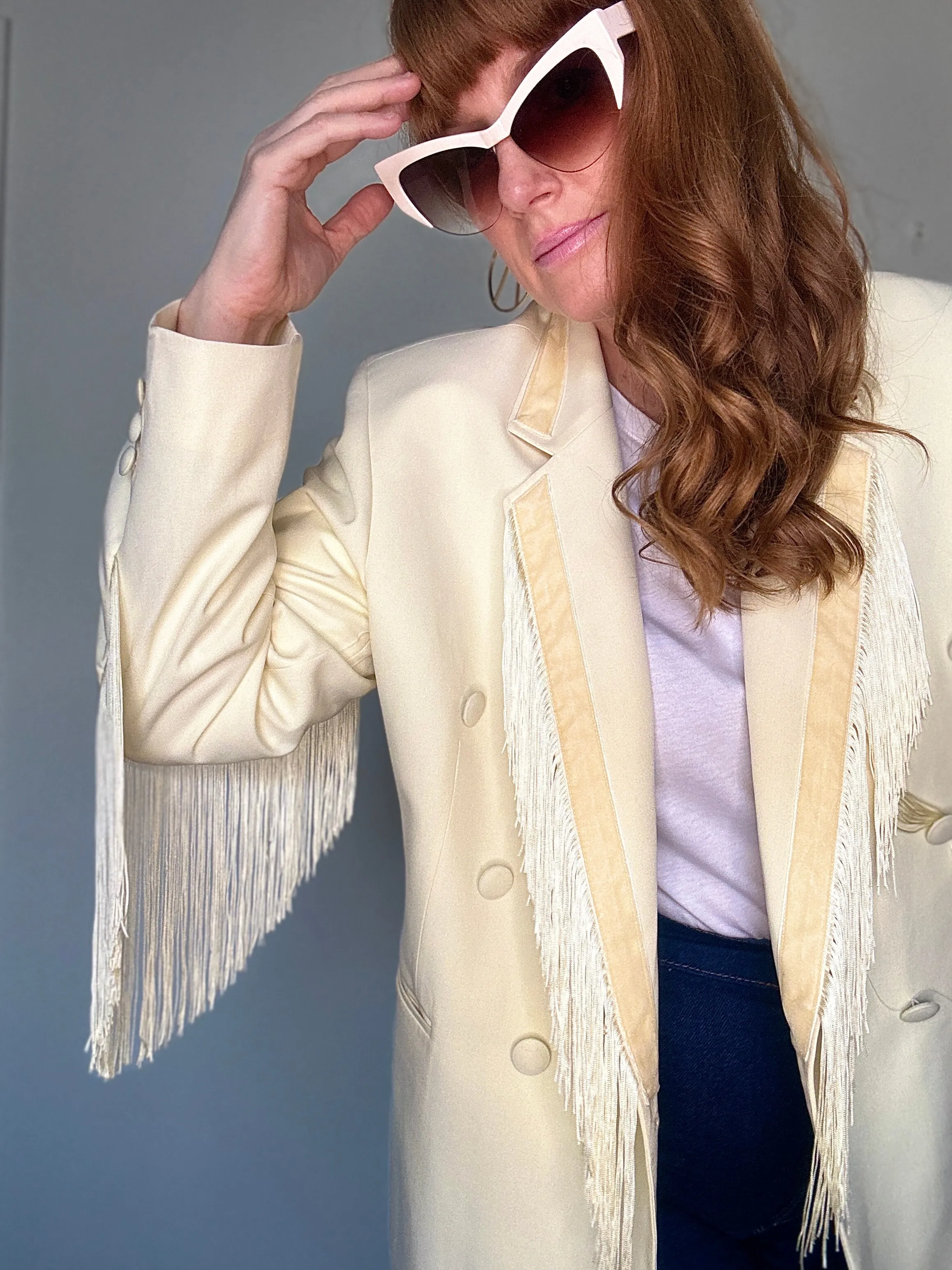 Dolly Blazer in Vanilla Shake