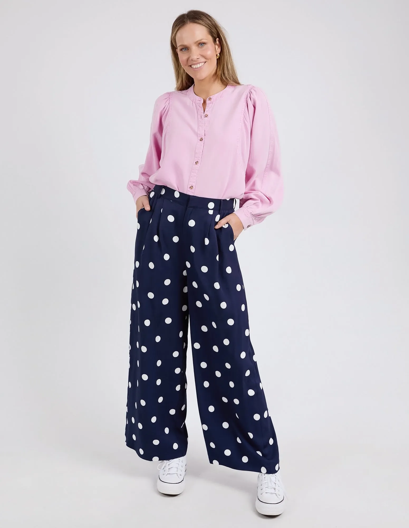 Dottie Pants - Navy Spot