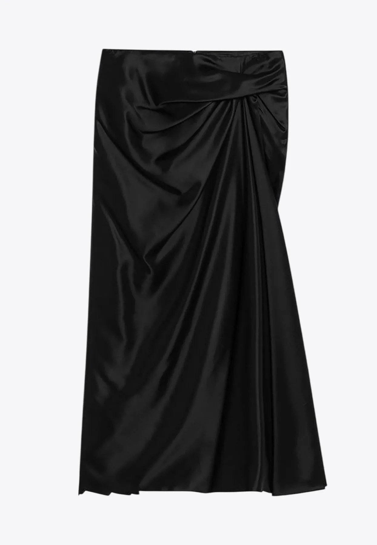 Draped Midi Skirt