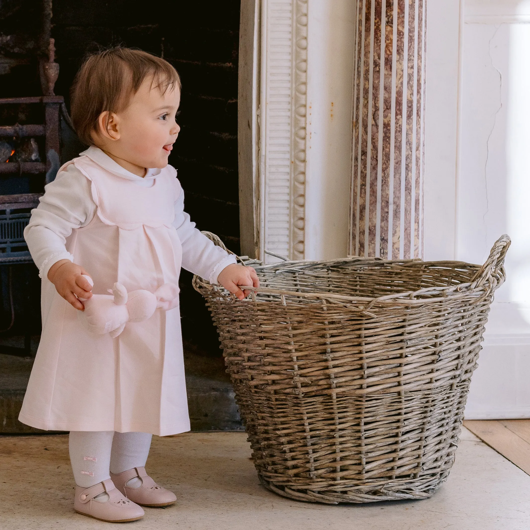 Eireann Pinafore Dress with Tights
