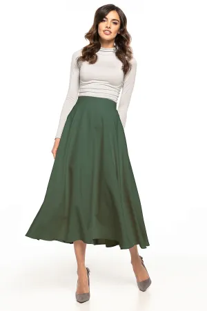 Elegant Belted Midi Skirt