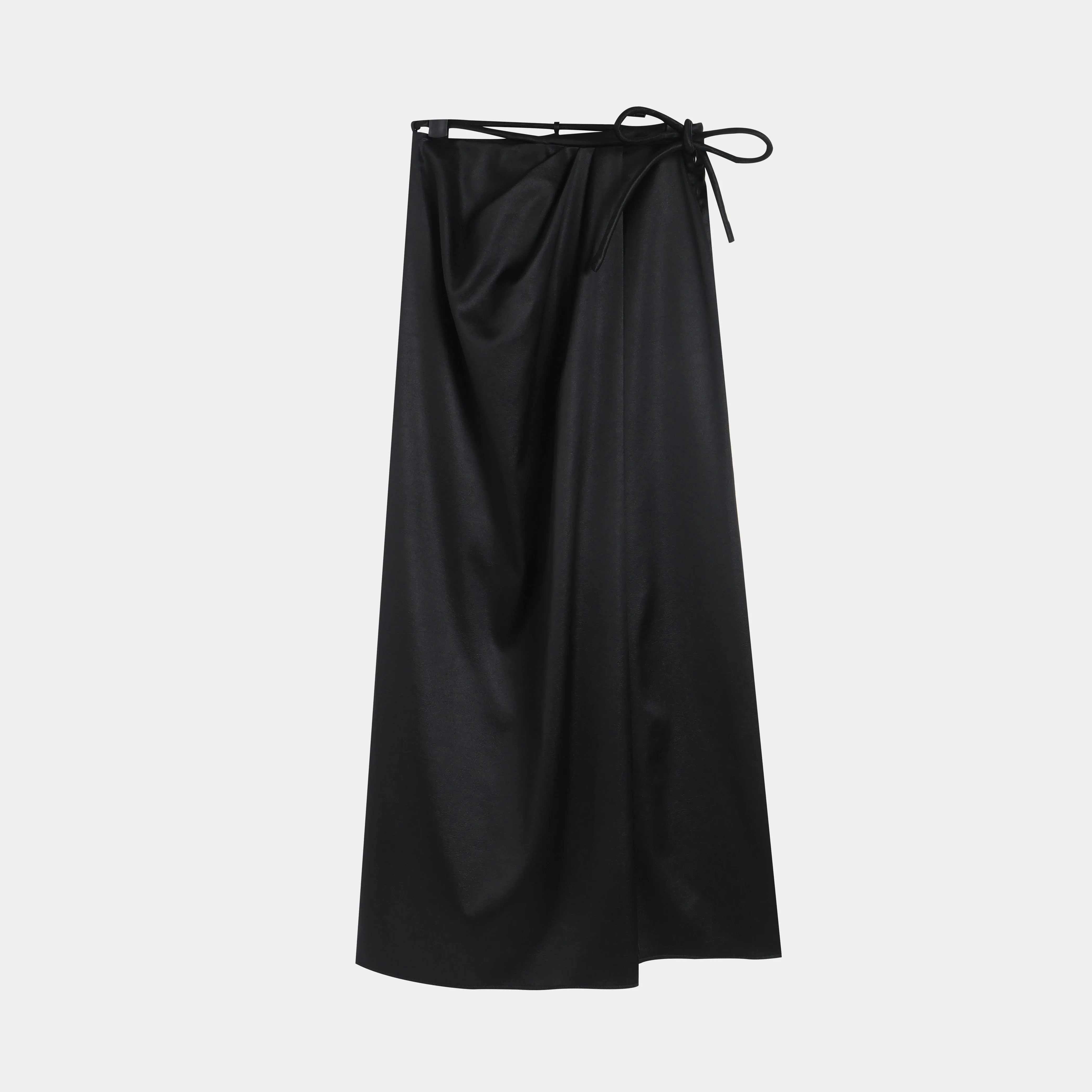 Elegant Satin Wrap Skirt
