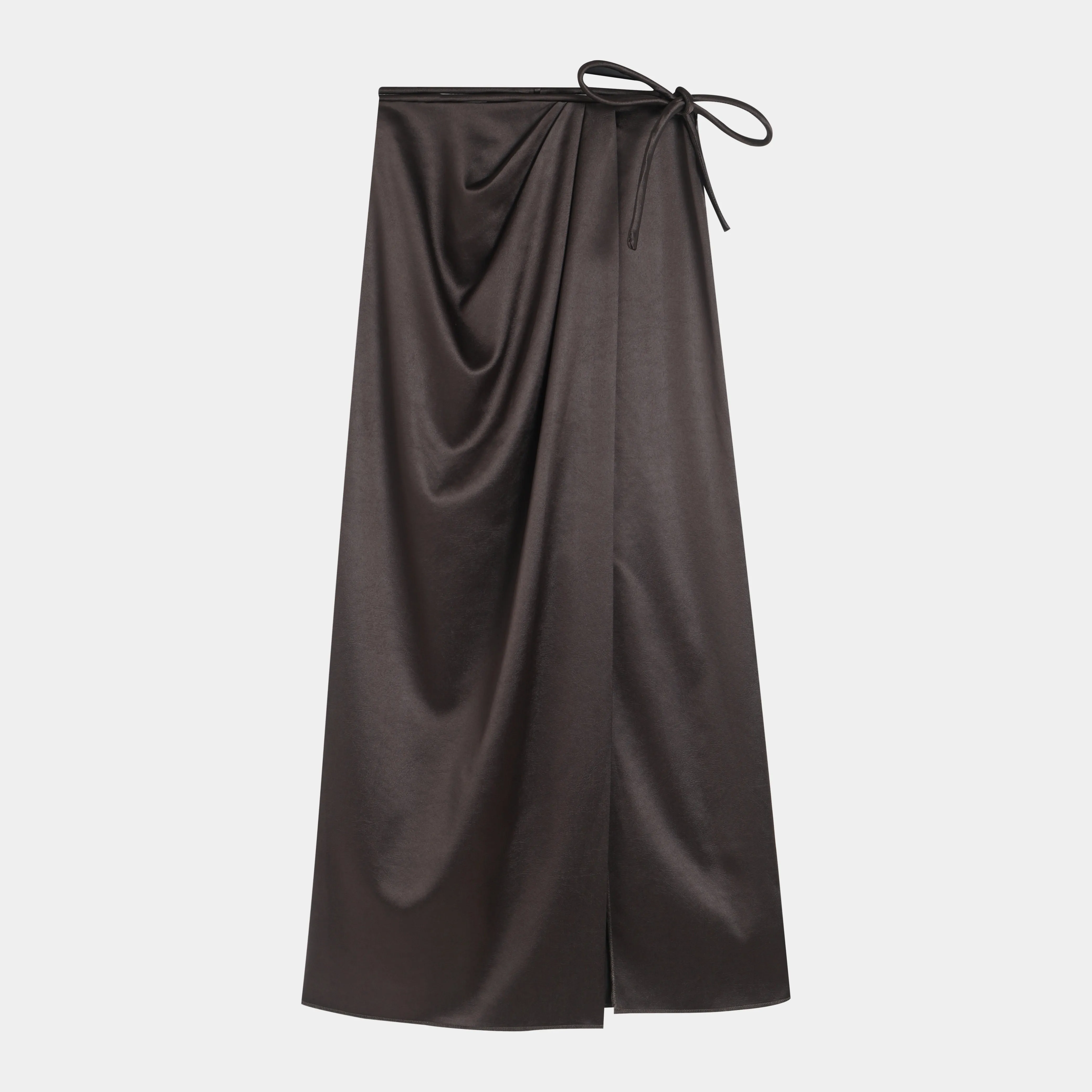 Elegant Satin Wrap Skirt
