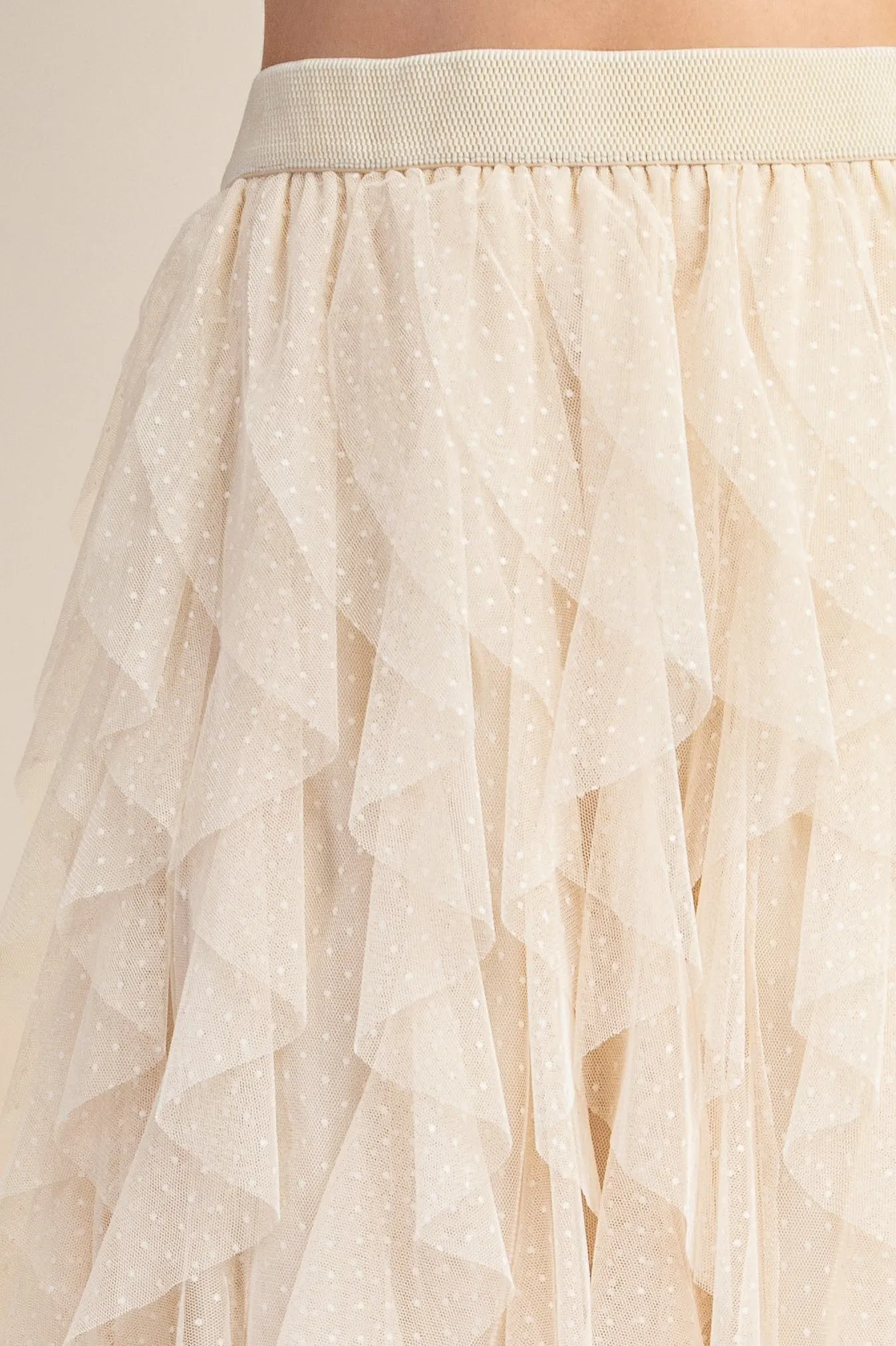 Embellished Tulle Layered Midi Skirts TA2011