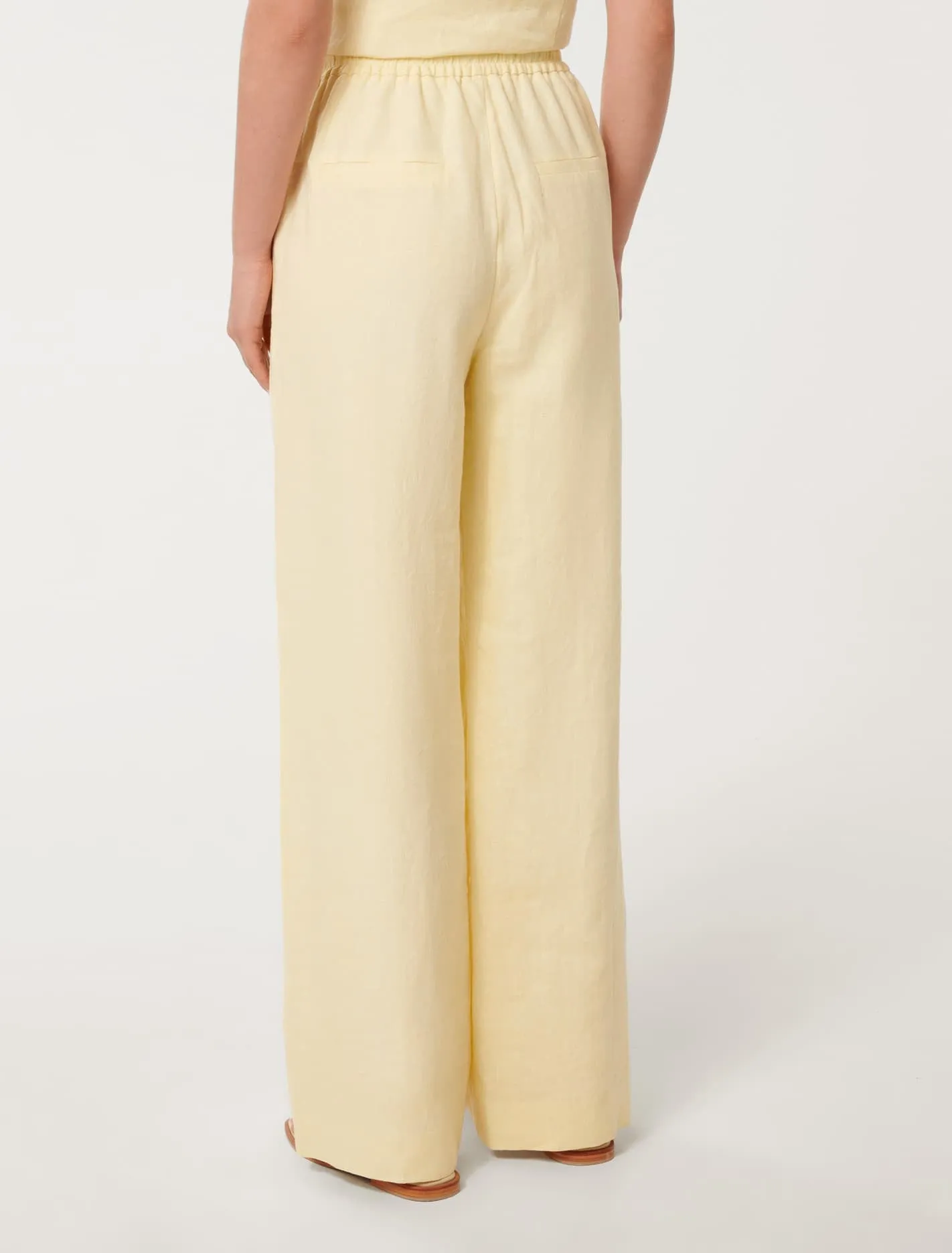 Erin Linen Drawstring Straight Leg Pants